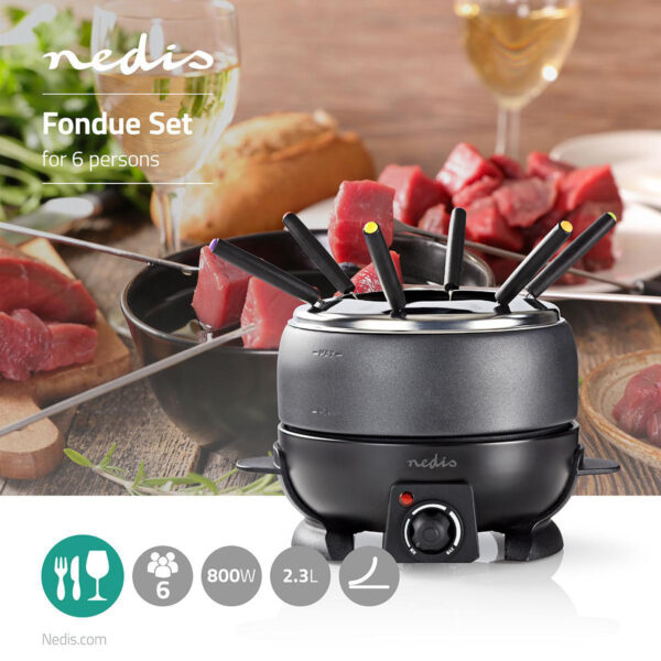 Fondue Para 6 Pessoas 2,3L Nedis. SVX