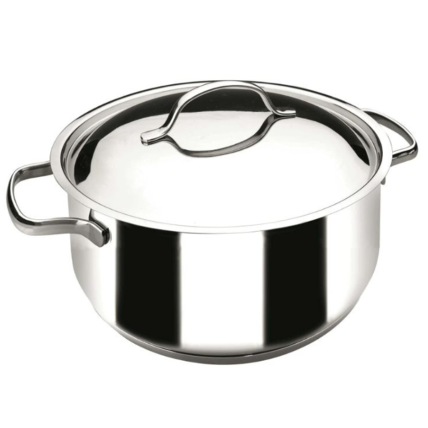 Caçarola Basic Em Aço Inox Com Tampa 16cm. Lacor. CTC