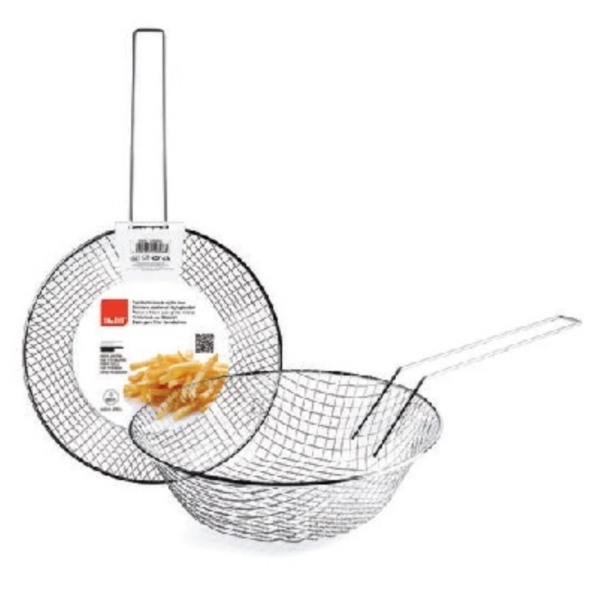 Cesto em Rede de Aço Inox para Fritar (em Frigideira) 24cm. Prtl