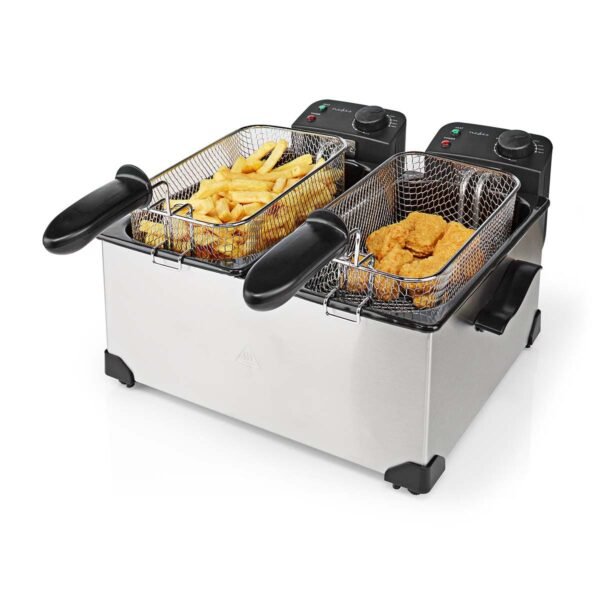 Fritadeira Eléctrica 2×3L de 2 Bandejas Nedis .SVX