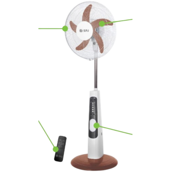 Ventilador de Suporte Recarregável 16".Spj