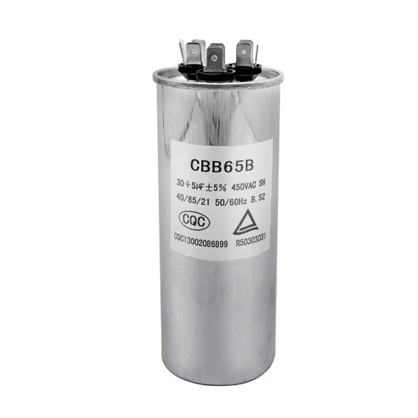 Capacitor Para Ac CBB65 370V/450V/1+30uf Circular Viva .Elx
