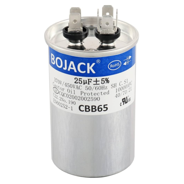 Capacitor Para Ac  CBB65 370/450V/1+25uf oval Viva.Elx