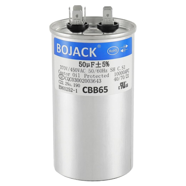 Capacitor Para Ac  CBB65 370V/450V/1+50uf Circular Viva.Elx