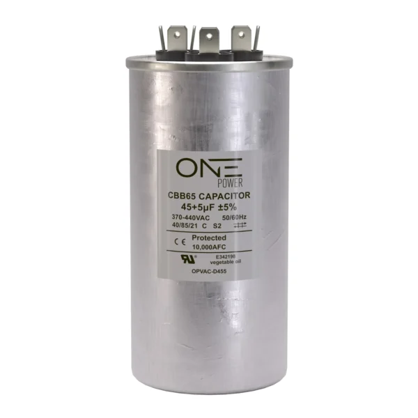 Capacitor Para Ac CBB65 370V/450V/1+45uf Circular Viva.Elx