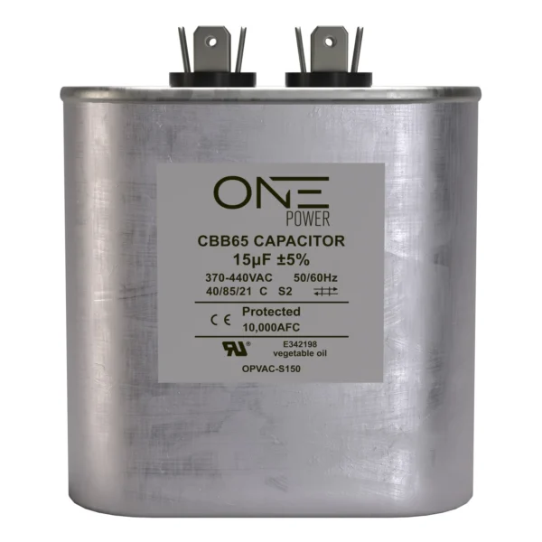 Capacitor Para Ac CBB65 370/450V/1+15uf Oval Viva.Elx