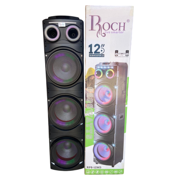 Coluna de Som Com Subwoofer 3x12.Roch