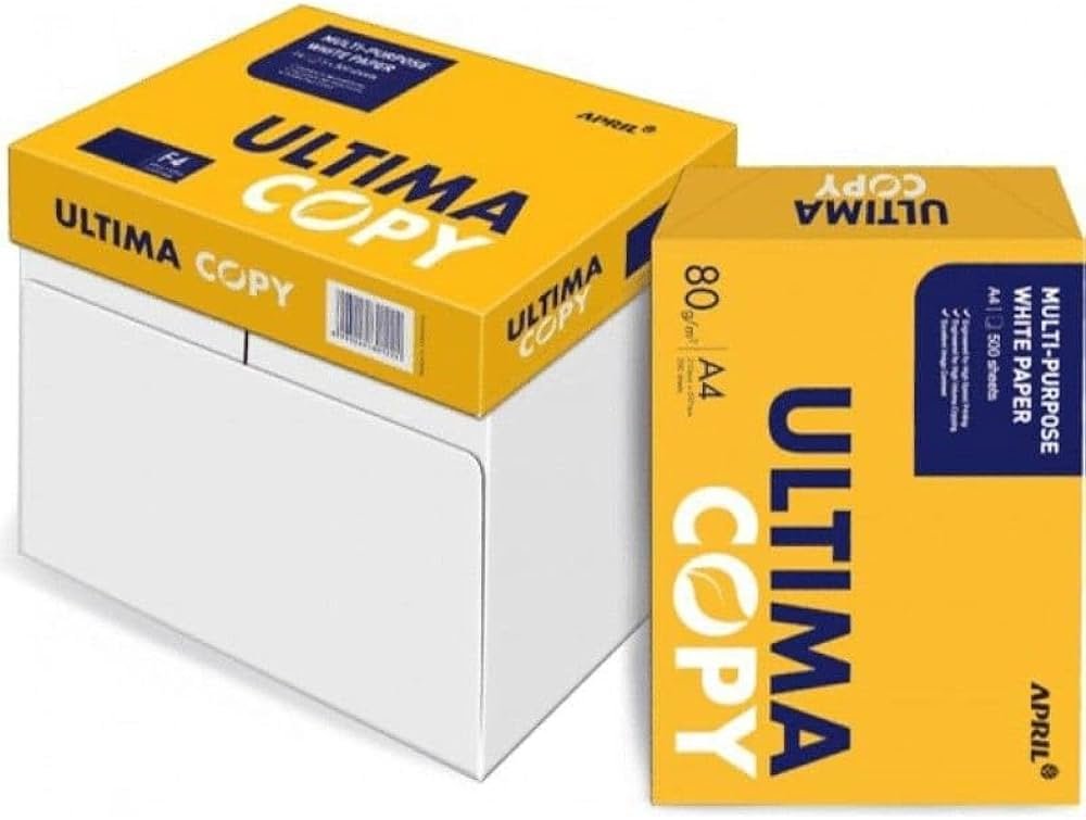 Caixa de Resma de Papel A4 80g (5 Unidades) Ultima Copy