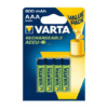 Pilhas Recarregáveis HR03 AAA 800mAh 1.2v Pack 4Un Varta. Svx