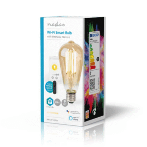 Lâmpada Led Filam. Branco Quente|Wi-Fi|E27|806 lm|7 W|ST64 Nedis. Svx