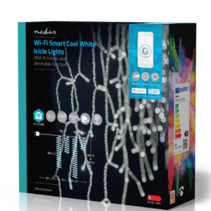 Grinalda Luz(48Gotas) Nedis Wi-Fi Branco Frio 240 Leds 5m. Svx