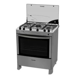 Fogão Cinzento Inox 5 Bocas a Gás Tensai.Tns