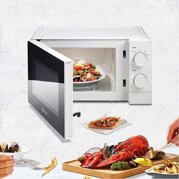 Microondas Branco Mecânico 20L Hisense.Hss