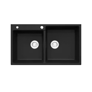 Pia de cozinha dupla 86Q Ultra Deep Bowl.Newmatic  (Transporte e Instalação Grátis)