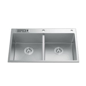 Pia de cozinha dupla 84 artesanal .Newmatic  (Transporte e Instalação Grátis)