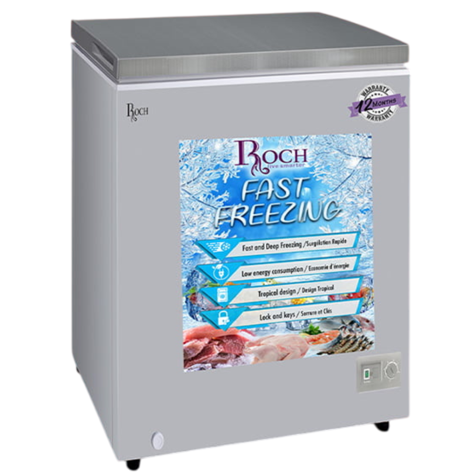 Arca Congeladora 1 Cesto 100L Roch.Rch