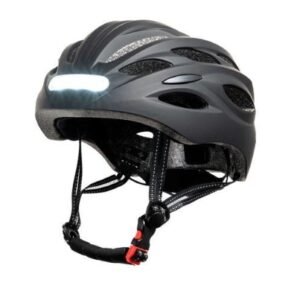 Capacete MTB com Luzes Frontal e Traseira Preto Youin – Tamanho L.Svx