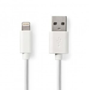 Cabo Lightning - USB 2.0 480Mbps 1Mts Preto Nedis.Svx