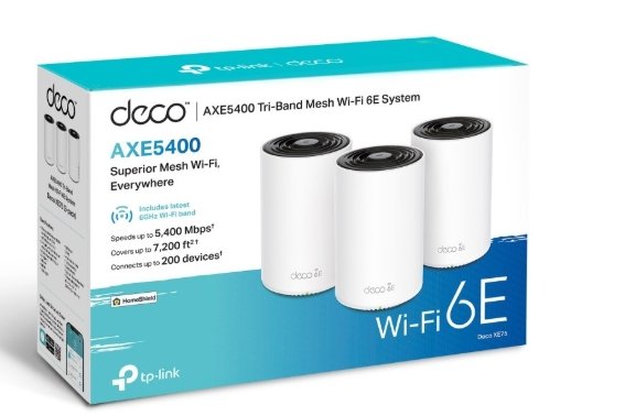 Sistema Wi-Fi Mesh TP-Link Deco XE75 (Conjunto de 3) AXE5400 Wi-Fi 6E (Tri-Band).SVX