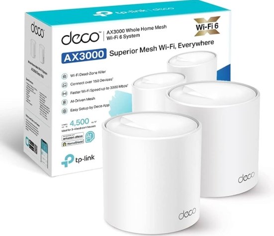 Sistema Wi-Fi Mesh TP-Link Deco X50-PoE (Conjunto de 2) AX3000 Wi-Fi para Toda a Casa.SVX