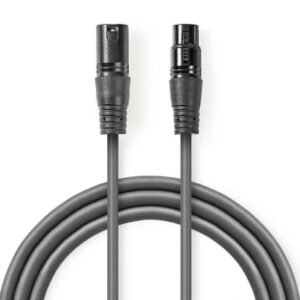 Cabo de Áudio Desbalanceado XLR macho 3 pinos RCA Macho 3m.Svx