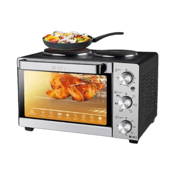 Forno Eléctrico Horizontal + 2 Bocas Eléctrica 21L.Spj
