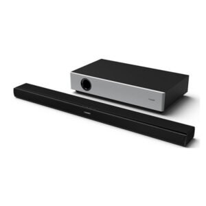 Barra de Som Com Subwoofer Ultra Slim  2.1 Sharp Sem fios Plano Bluetooth.Svx