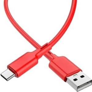 Cabo de Carregar de Silicone USB-C 1 metro, Vermelho.Svx