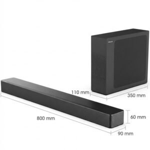 Barra de som 2.1 canal 240W com subwoofer Hisense