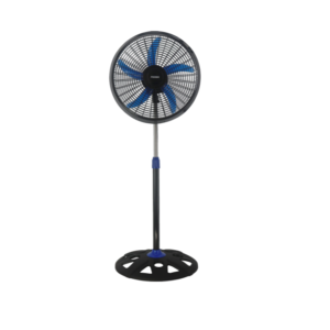 Ventilador de Pé Ajustável Preto e Azul Fizzen