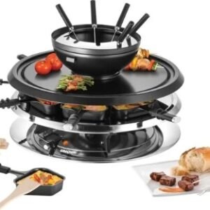 Grelhador Raclette 3 em 1 com Fondue Unold