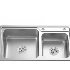 Pia dupla de cozinha D82 .Newmatic (Transporte e Instalação Grátis)