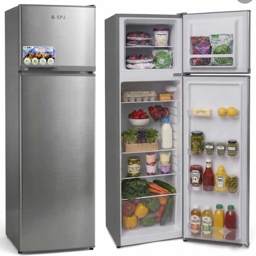 Frigorífico Cinzento Inox (Geleira) 2 Portas 165L Spj (Venda Somente na Loja)