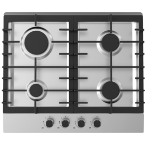 Placa de Encastre a Gás 4 Bocas Inox Midea.Hpr