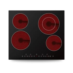 Placa Vitrocerâmica 4 Bocas 5800/7000W Midea - vista em fundo branco
