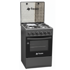 Fogão Cinzento Escuro a Gás 4 Bocas Com Isqueiro Fizzen.