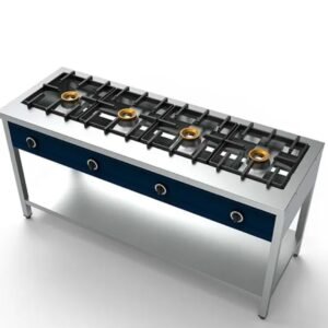 FOGAO GAS ABERTO 4 QUEIMADORES 8 KW VIRTUS COM TER