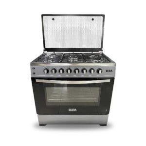 Fogão a Gás Clea 5 Bocas Forno/Grill 90X60 - vista em fundo branco