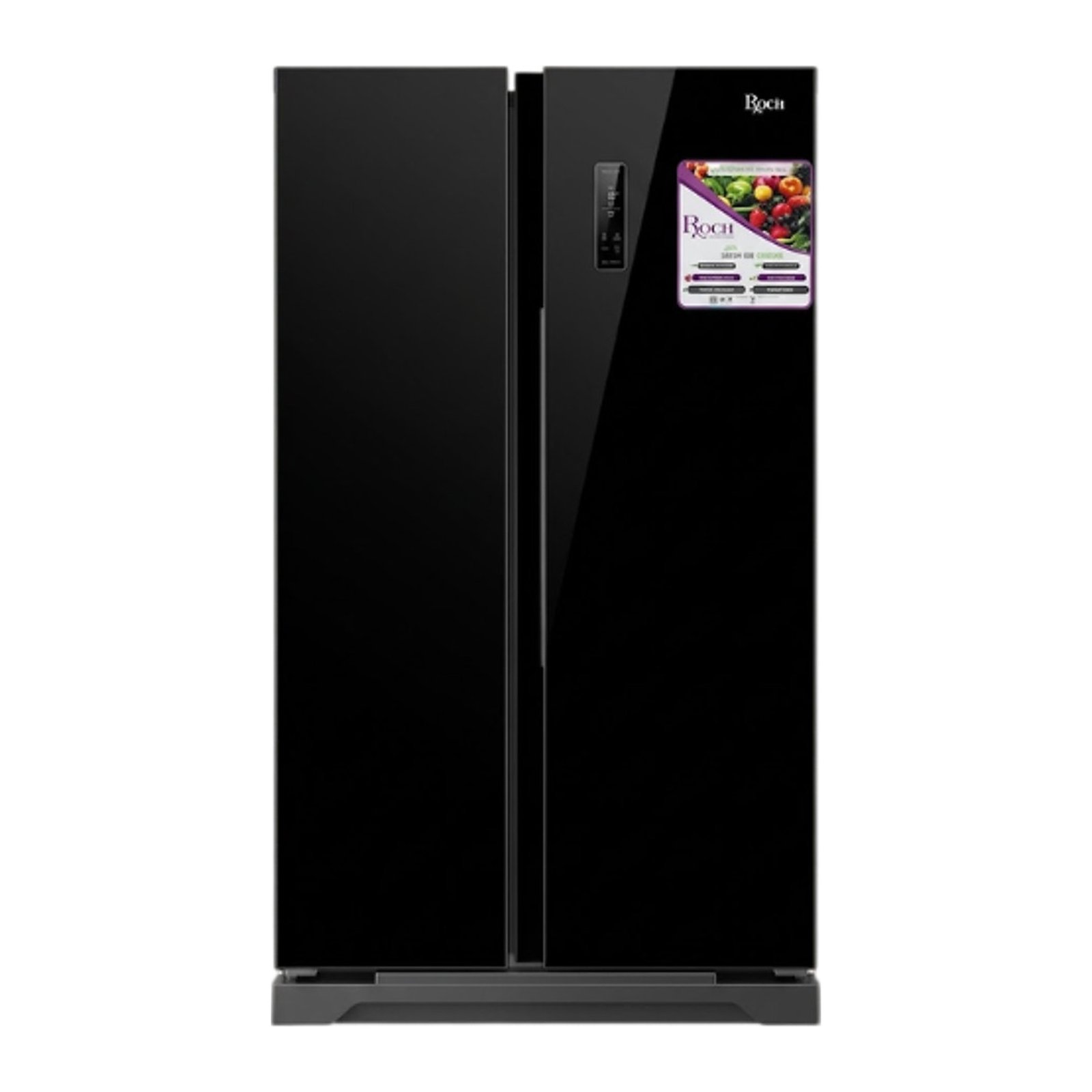 Frigorífico Espelhado Side By Side (Geleira) 2 Portas 521L Roch