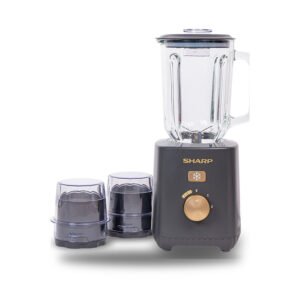Liquidificador Preto 800W 2L Sharp - vista em fundo branco