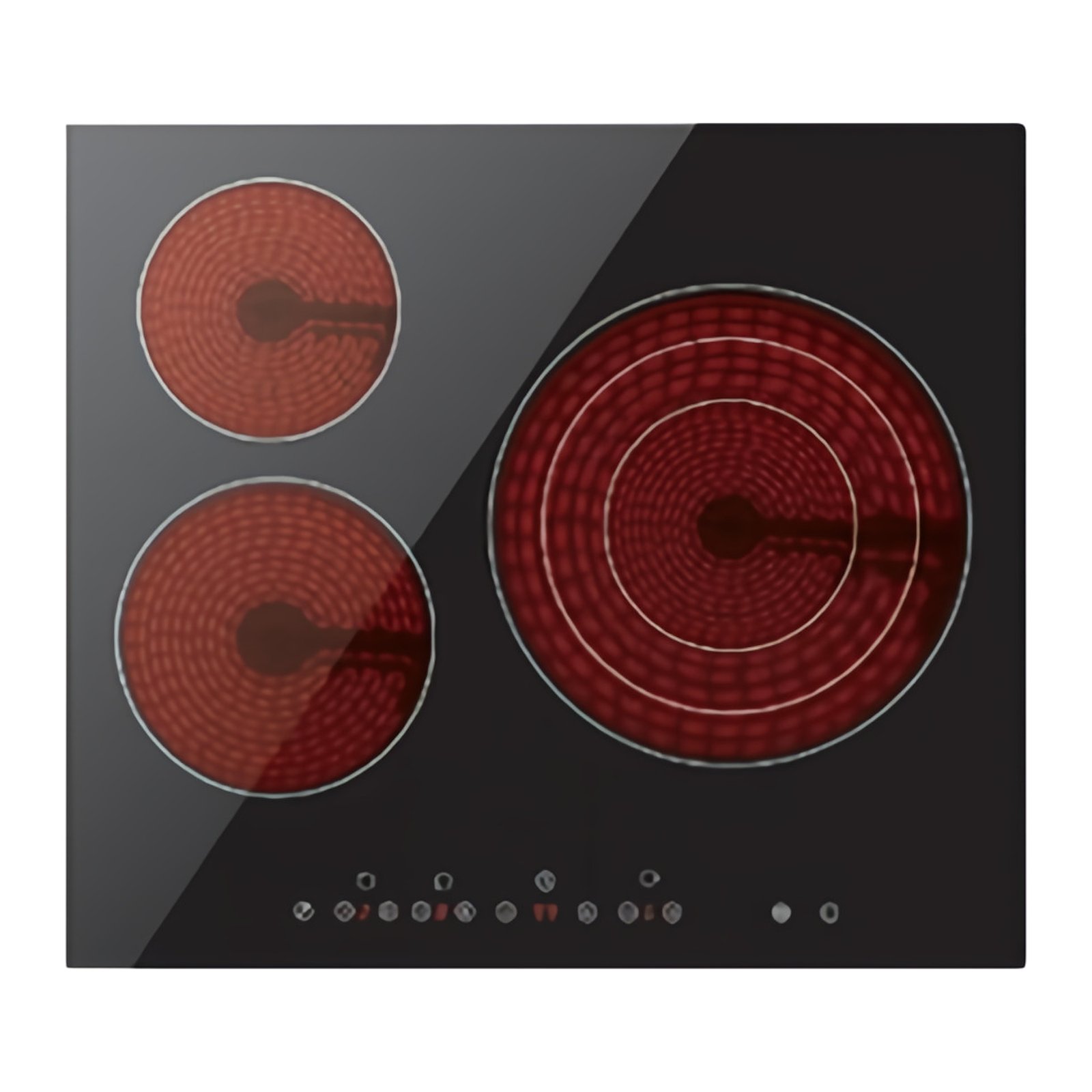 Placa Eléctrica Vitrocerâmica 3 Bocas 60cm Midea