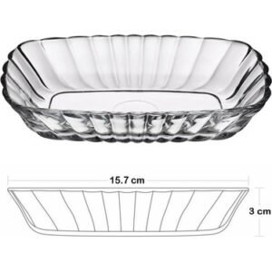 Prato de Sobremesa Mezze (24 Pçs) 99x155 MM Pasabahçe .Flora