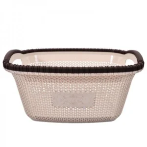 Cesto de Roupa -30L (Cores-Ameixa Seca, Rosa).Flora