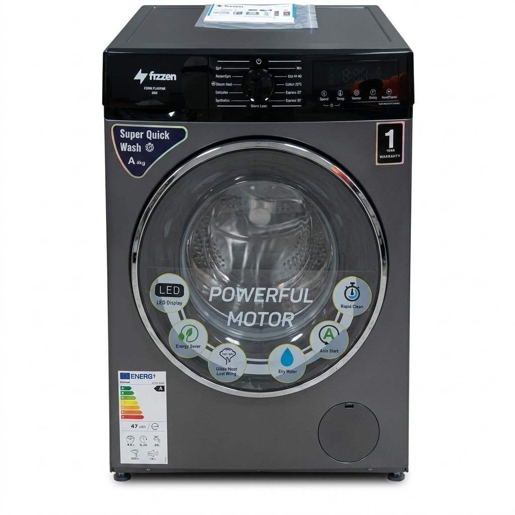 Máquina Automática de Lavar Roupa 10Kg.Fizzen
