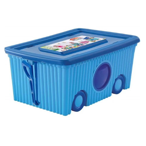 Baú Infantil Trendy com Rodas 40L).Flora