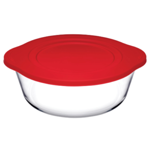 Tigela de Forno com tampa Plástico Borcam.Pasabahçe