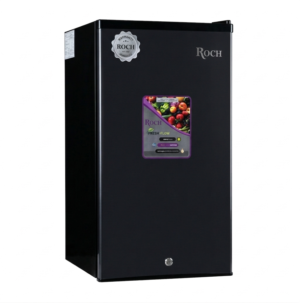 Frigobar Preto em Inox 90L Roch.Rch