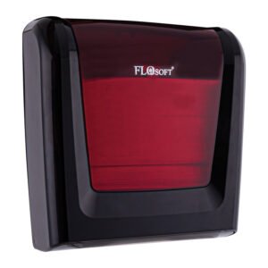 Dispensador de Porta Papel (Dobra em Z) Cor.Flora Preto