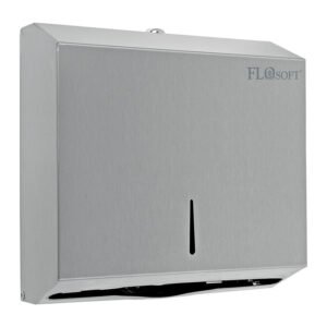 Dispensador de Porta Papel em inox (Dobra em Z 400 Papel) Flora