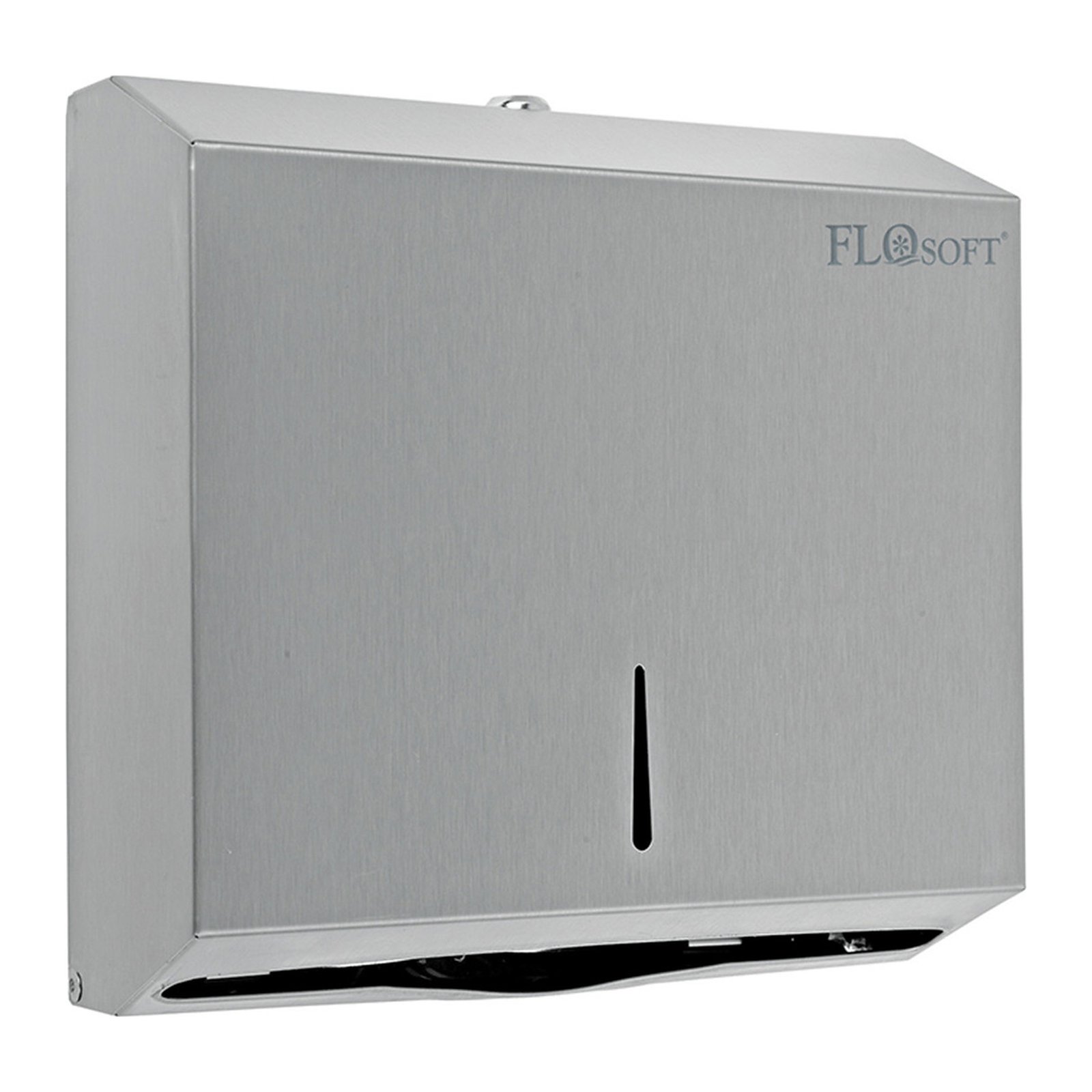 Dispensador de Porta Papel em inox (Dobra em Z 400 Papel) Flora